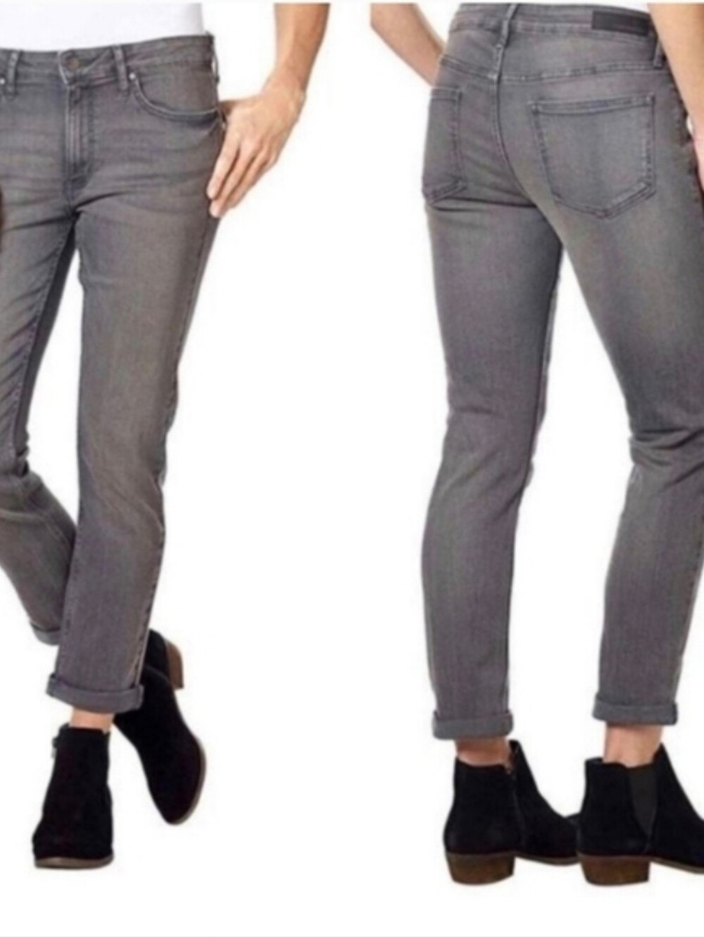 Gray Calvin Klein Slim Boyfriend Jeans